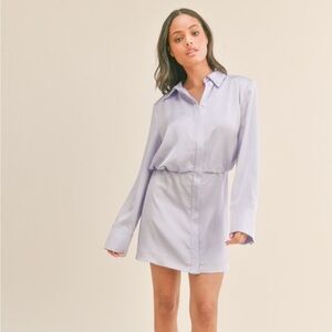 Elegant Lavender Mini Dress